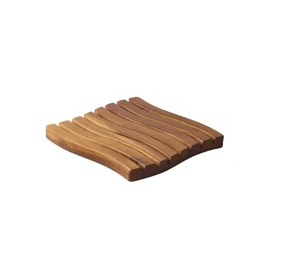 Fancy Design Eco-Friendly Durable Wooden Coaster <b>Square</b> Shape Pair Natural Wood Table Top Decorative Coaster Simple Design - Product Image 4