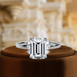 IGI certifié 1CT ovale coupe laboratoire cultivé cluster classique E/VS1 diamant fiançailles mariage cadeau bague 14k pureté métal incrustation - Product Image 6