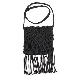 Black Popular Crossbody Crochet Handbag Women Sling Bag Fashion Cover Unique Shoulder OEM Fashionable Customized Key logo - Product Image 2