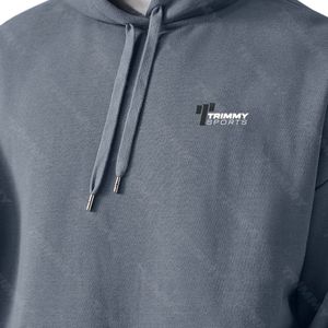 Vêtements de jogging gris épais de haute qualité pour hommes, survêtement de style décontracté pour la course à pied, l'entraînement, logo imprimé, survêtements d'équipe - Product Image 6