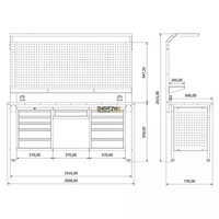 Banc de travail professionnel en acier robuste de haute qualité Detay, avec moteur, roulement, PLC, éclairage LED, facile à utiliser, garantie de 3 ans
