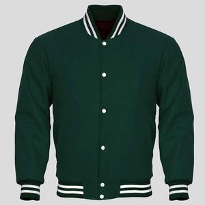 Veste universitaire en cuir à lettres brodées en chenille de haute qualité pour hommes, fabriquée par un fabricant OEM - Product Image 1