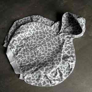 Sudadera con Capucha Personalizada de Alta Calidad, 100% Algodón, 400 g/m², Estampado Gráfico de Leopardo y Guepardo, con Cremallera, para Hombre - Product Image 5