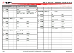 Kit de cales d'étalonnage de précision REDAT 1215933 adapté aux injecteurs de carburant diesel de moteur industriel Caterpillar Perkins C6.6 - Product Image 5