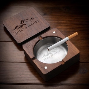 ที่เขี่ยบุหรี่เรซินพร้อมไม้และอีพ็อกซี่แบบคลาสสิกงานออกแบบได้ตามต้องการสำหรับใช้ในบ้านและโรงแรมกำหนดสีและโลโก้ได้ตามต้องการ - Product Image 1