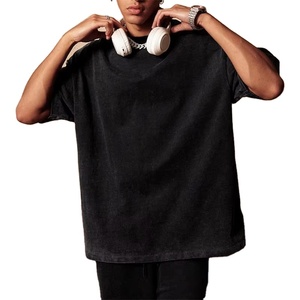 Haute Qualité Lavage À L'acide Hommes Blanc T-shirt Unisexe Coton 320Gsm Unisexe Surdimensionné Vintage De Luxe T-Shirts Pour Le Prix Pas Cher - Product Image 3