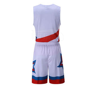 Uniforme de basket-ball 100% polyester de meilleure qualité sport sur mesure nouveau design uniforme de basket-ball - Product Image 2