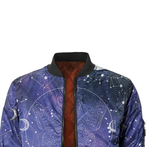 Chaqueta Bomber de Invierno Personalizada para Hombre con Estampado por Sublimación, Cortavientos, Transpirable, Ecológica, para Deportes al Aire Libre - Product Image 4