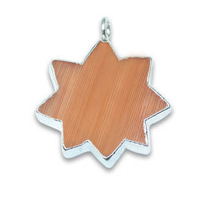 Monalisa Stone Hand Carved Gum Flower <b>Star</b> Moon Shape Crystal Min Jewelry Pendants & Charms <b>Necklace</b> - Product Image 4