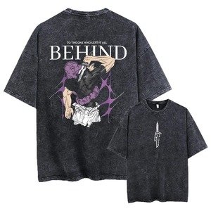 T-shirt graphique surdimensionné pour homme, 100 % coton, 350 g, style streetwear, délavé à l'acide, vintage, personnalisé, vente en gros OEM - Product Image 5