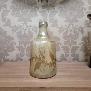 Vase décoratif artisanal en argent et or, décoration rustique pour la maison, pour cadeaux floraux, décoration de la maison, vase à fleurs, table, mariage - Product Image 5