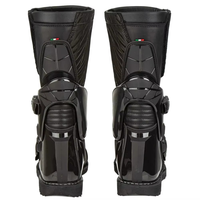 Bottes de motocyclette de course unisexes Bottes de motocross respirantes antidérapantes en cuir et en caoutchouc