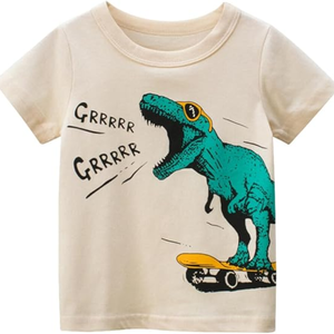 Toddler Boy Knitted Cotton Short Sleeve O-Neck Eco-Friendly Tee Shirt Boutique <b>Clothes</b> Summer Kids Clothing Made Bangladesh - Product Image 4