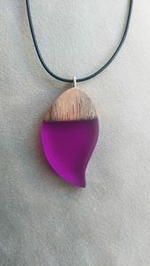 Best Charming Wood & Resin Unique Design Wholesale <b>Pendant</b> Type <b>Necklace</b> <b>Black</b> Chain Featuring Diamond and Pearl Religious Style - Product Image 6