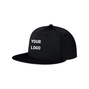 Casquette de golf légère à 6 panneaux avec logo personnalisé, visière plate, bande de couture intérieure, respirante, à fermeture snapback pour les activités sur le parcours de golf - Product Image 1