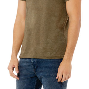 Airlume-Camiseta de manga corta Unisex, Camiseta de algodón peinado y anillo, 52% Poly 32, 48% oz, brezo Olive, CVC, 4,2 - Product Image 5