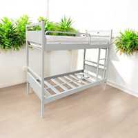 Lit superposé en métal pliable modulaire minimaliste de fabrication européenne pour les chambres, les hôtels, les écoles, les appartements, les hôpitaux