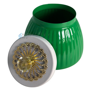 Tarro de fruta seca martillado de 4 pulgadas, tapa decorativa de Metal, contenedor de almacenamiento de alimentos, cocina, impresión adecuada, regalo de devolución para cada - Product Image 3