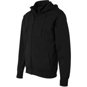 Sweat-shirts à capuche pour hommes de couleur grise avec fermeture éclair, logo personnalisé brodé, prix bas, manches longues, en molleton de coton, vêtements décontractés d'hiver - Product Image 6