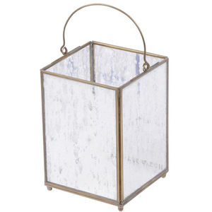 Vela de pilar de Metal y vidrio, linterna - Product Image 4