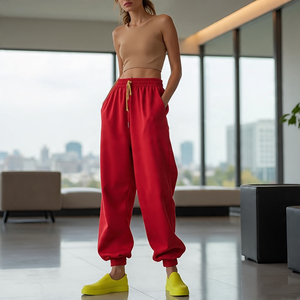 Baggy Double Waistband Sweatpants Women Sportswear Running Sweat <b>Pants</b> <b>Ladies</b> Outdoor Double Waistband Trouser Pajama Women's - Product Image 6