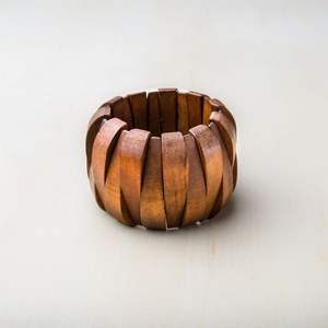 DURABILIDAD Diseño único Brazalete y pulsera de madera Tamaño personalizado Pulseras de madera Brazalete Hecho a mano Flor Brazalete de madera Brazalete - Product Image 1