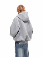 Nouvelle tendance Y2K femmes araignée sweat à capuche imprimé lumière Streetwear à manches longues veste à glissière pour automne hiver XS taille avec Logo arrière