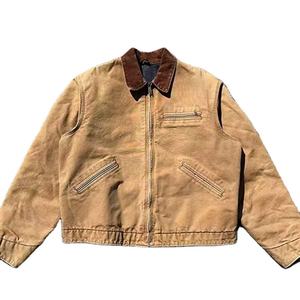 Fabricant de vêtements OEM, veste pour homme personnalisée, vintage, utilitaire, à fermeture éclair, col montant, en polyester durable, coupe-vent, respirante - Product Image 1