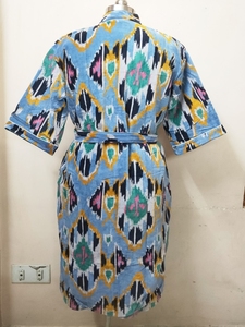 Ikat Kimono Robe Bridal Robes Bridal Robes Boho dress <b>Festival</b> dress Cotton Velvet Kimono Bathrobe Gift Ikat Kimono for her - Product Image 6