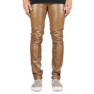 Pantalones de chándal para hombre Pantalones de cuero con logotipo personalizado para hombre Precio bajo Superventas Directo de fábrica Pantalones de cuero para hombre - Product Image 1