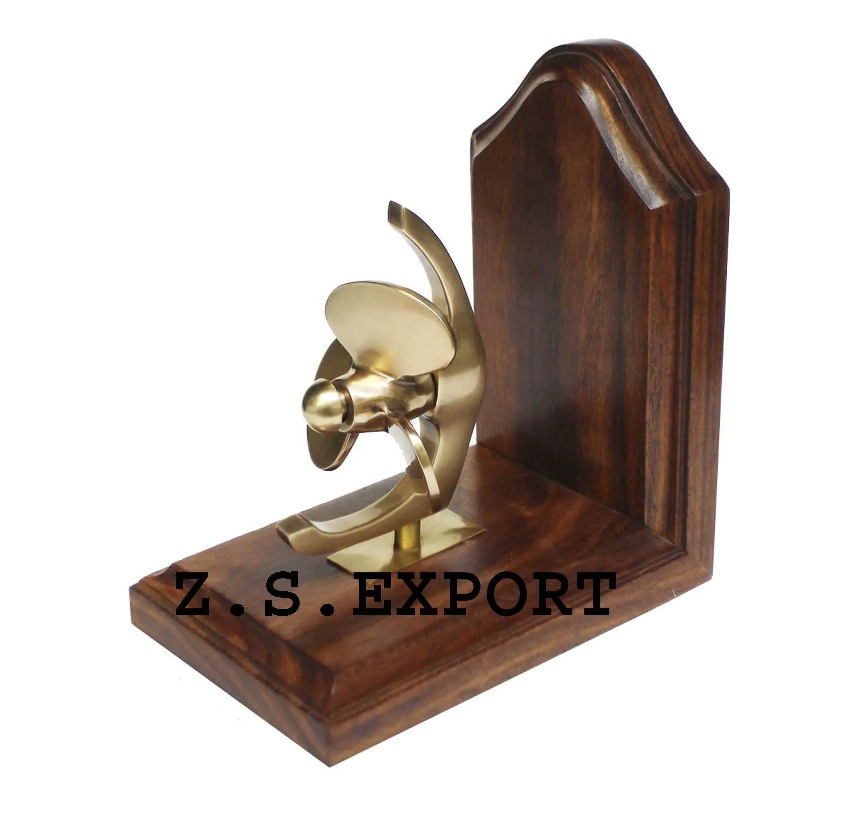 High quality Customized color sizes desk book organizer Wooden Bookend Almillary Sphere book stopper book holder