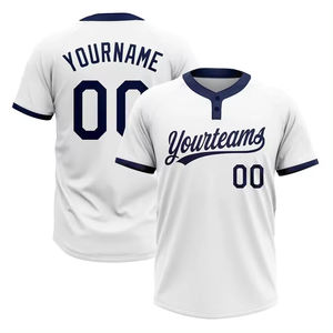 เสื้อซอฟต์บอลผ้าโพลีเอสเตอร์สำหรับผู้หญิงเสื้อซอฟต์บอลแบบกระดุมสองเม็ด100% - Product Image 4