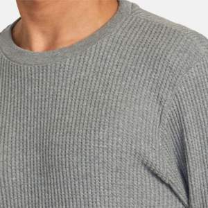 Sweat-shirt thermique en tricot gaufré pour homme, manches longues, pull-over, chaud pour l'hiver, décontracté, col rond, pour l'automne et le temps froid - Product Image 6
