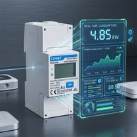 Compteur d'énergie électronique Chint DDSU666 monophasé à montage sur rail, affichage numérique 0,25-0,5(60)A, communication RS485, compatible IoT
