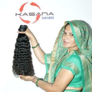 Extensiones de Cabello Remy Ondulado Profundo 100% Indio para Mujer, Cutícula Alineada, Color Negro Natural, Sin Químicos, Cabello Humano de Encaje Completo al por Mayor - Product Image 3