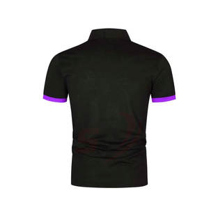 Camiseta de Polo de algodón 100% de alta calidad para hombre, logotipo personalizado, diseño liso, ropa informal de talla grande OEM, patrón sólido de punto - Product Image 4