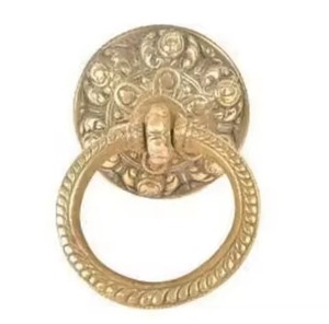 Aldaba de puerta de Metal en forma de toro chapado en oro Aldaba de venta superior Vintage de alta calidad para decoración del hogar - Product Image 5