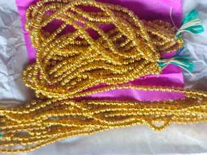 Cuentas Redondas de Vidrio Doradas y Chapadas en Oro para la Fabricación de Joyas, Bordado, Diseño Artesanal, Accesorios con Cuentas, Adornos Decorativos, Proyectos de Bricolaje - Product Image 3