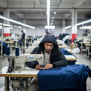 Sweat-shirt à manches longues coupe ajustée pour homme Sweat-shirt à capuche à capuche d'hiver décontracté avec logo brodé sur le devant Service OEM disponible - Product Image 3