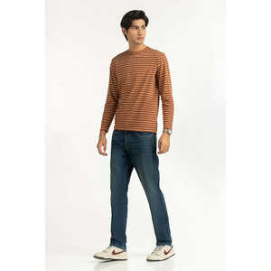 Camisetas de Corte Regular con Estampado Elegante, de Algodón/Fibra de Bambú, Largas, con Patrón Sólido, Talla Grande MN-TS-WS25-032 - Product Image 1