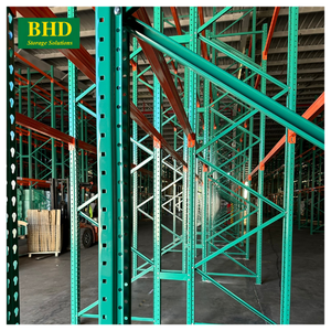 BHD ชั้นวางแบบตั้งเหล็กสีเขียวความยาวที่กำหนดเองของเวียดนามชั้นวางเรียงมาตรฐาน5ชั้นสำหรับการแข่งขัน - Product Image 6