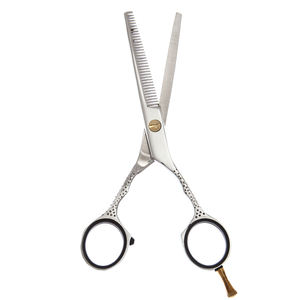 Ciseaux amincissants professionnels de 6 "avec repose-doigts ciseaux amincissants en acier inoxydable avec repose-doigts en or - Product Image 6