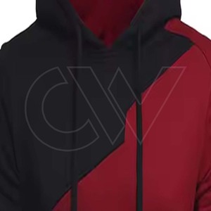 Sweat à capuche épais de haute qualité en polyester/coton molletonné, coupe classique, décontracté, pour homme, hiver 2024 - Product Image 3