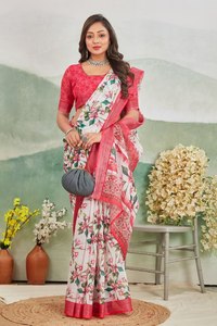 เสื้อไหมผ้าลินินแท้พิมพ์ลายดิจิตอลแบบดั้งเดิม - Product Image 4