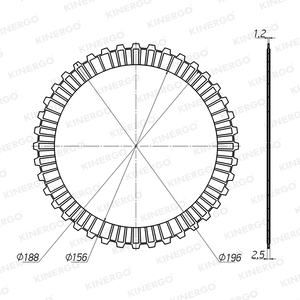 Disco de Fricción FMB15S3-25 para Mercedes Benz 722.9 Late - Product Image 2