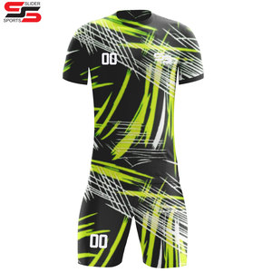 ชุดเสื้อฟุตบอลผ้าโพลีเอสเตอร์ระบายอากาศสำหรับผู้ชายชุดฝึกฟุตบอลพร้อมชื่อทีมพิมพ์โลโก้กางเกงขาสั้นสำหรับฤดูร้อน - Product Image 3