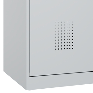 C+P Armadio per Attrezzature di Pulizia Cabo-Plus, 800 x 500 x 1850 mm, grigio chiaro, da terra - Product Image 3