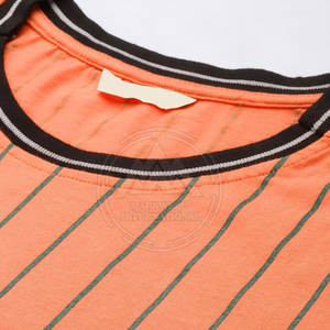 T-shirt en coton décontracté pour femmes du Pakistan coréen couleur unie logo imprimé personnalisé tissu tricoté respirant Style simple à la mode - Product Image 6