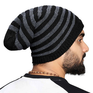 หมวกผ้าแจ็คการ์ดแบบสวมหัวสำหรับผู้ชายและผู้หญิงหมวกผ้าแจ็คการ์ดแบบถักทันสมัยออกแบบได้ตามต้องการ - Product Image 6