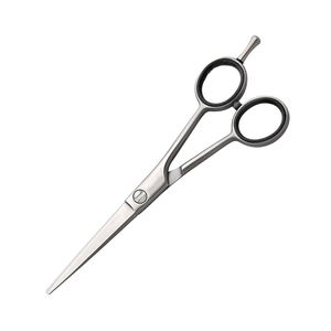 Tijeras de corte de pelo de peluquero de la mejor calidad, tijeras de corte de pelo de acero inoxidable con acabado Dall con reposapiés y anillo de goma - Product Image 4